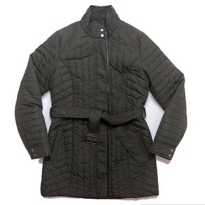 Banana Republic lightweight Quilted Jacket olive spring/fall/travel